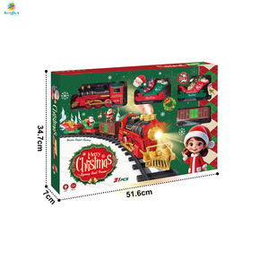 Cổ Điển Hơi Nước Giáng Sinh <span class=keywords><strong>Train</strong></span> Set B/<span class=keywords><strong>O</strong></span> <span class=keywords><strong>Train</strong></span> & Theo Dõi Đồ Chơi Cho Trẻ Em Điện Mô Hình Đường Sắt Nhựa Khe Cắm Đồ Chơi Cho Ngoài Trời Vui Vẻ - Product Image 6