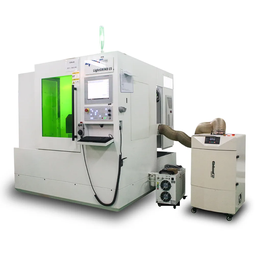 Dual laser diamond high-precision vertical CNC laser processing center nanosecond fiber laser CNC grinder
