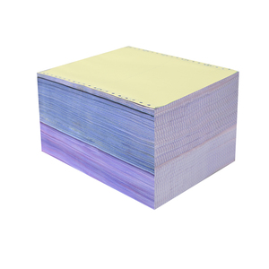 Source Factory 1-5Ply Ncr Computer Papel continuo de papel sin carbón para impresora de matriz de puntos