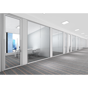 Flexspace 2023 New Modern Offices Design <strong>Modular</strong> Office Glass <strong>Partition</strong> Wall With Glass Door <strong>Partition</strong> <strong>System</strong> - Product Image 4