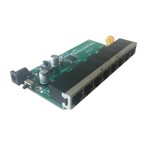 8ポート10/100MbpsインターネットサービスISPVLANポートアイソレーションDC5V 12V出力リバースPoEインバーソネットワークスイッチボード - Product Image 1