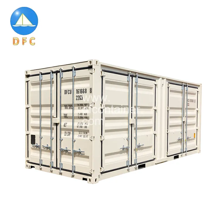 20' marine container side open container with side wall open opening metal shipping container 20 feet