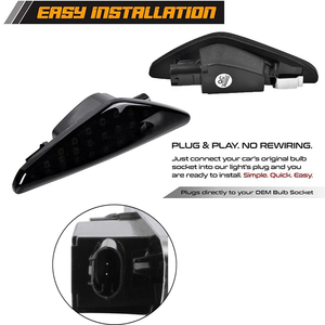 BMW X5 E70 X6 E71 E72 X3F25シーケンシャルブリンカーランプ用1セットスモークエラーなしLEDサイドマーカー信号灯 - Product Image 4