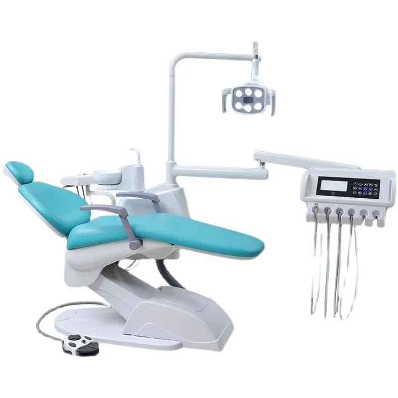 Tipo de luxo Cadeira Odontológica Clínica e Uso de Escritório Dobrável Cadeira Odontológica Peças de Reposição Clareamento Dos Dentes Cadeira de Dentista Portátil