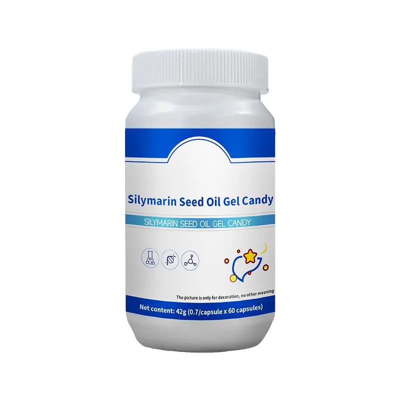 Dinh dưỡng chiết xuất bổ sung Silymarin hạt giống dầu Softgel OEM Silymarin hạt giống dầu Sữa cây kế hạt giống viên nang
