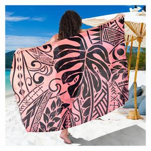 <strong>Pink</strong> Polynesian Tribal Designer Retro Women's <strong>Sarong</strong> Cheap <strong>Sarongs</strong> in Bulk Custom Summer Trending Hawaiian <strong>Sarong</strong> - Product Image 4