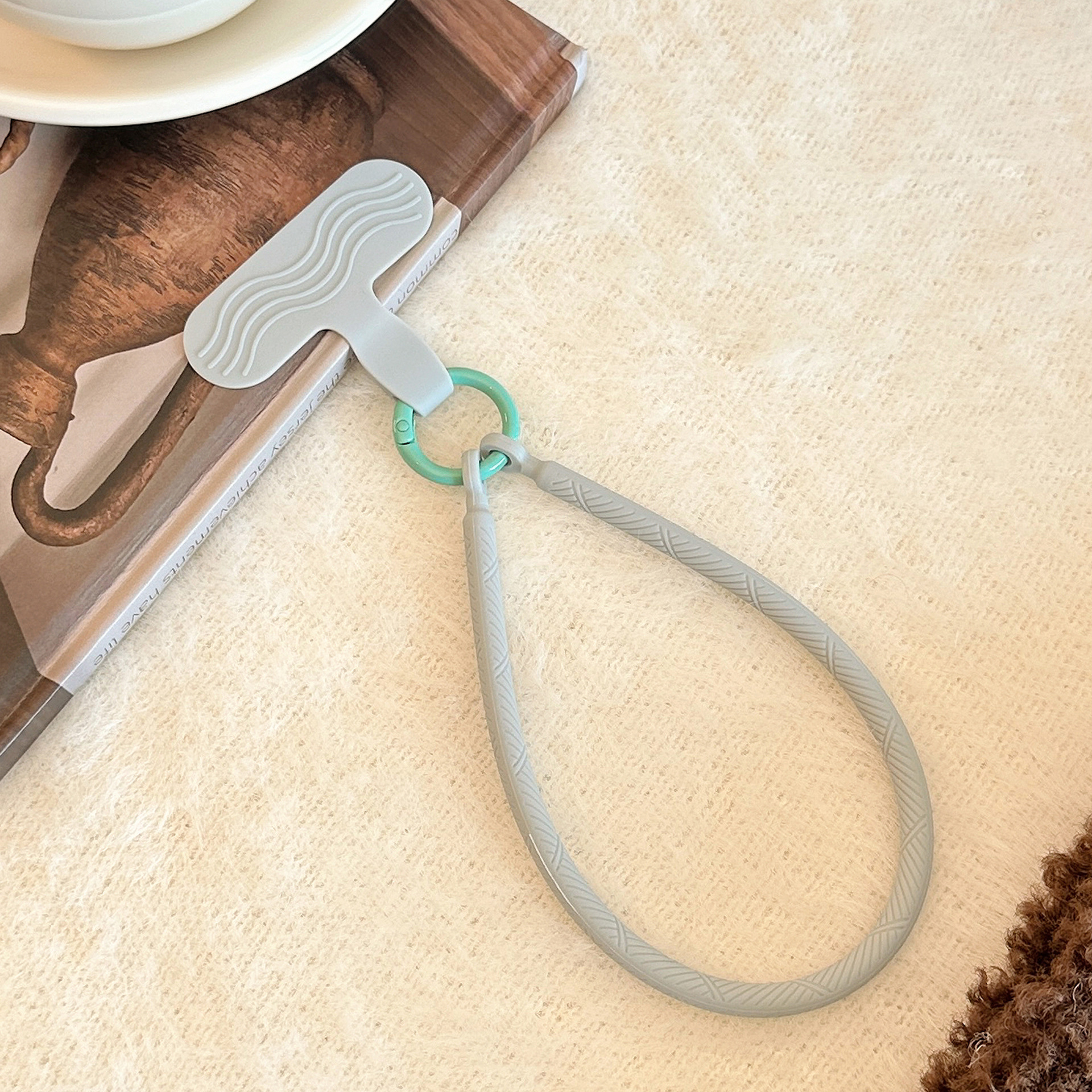 Soot blue silicone rope