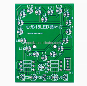 A forma di cuore luci di marcia lampeggianti a forma di cuore di formazione di insegnamento di produzione elettronica fai da te saldatura pratica circuiti di prova parti allentate