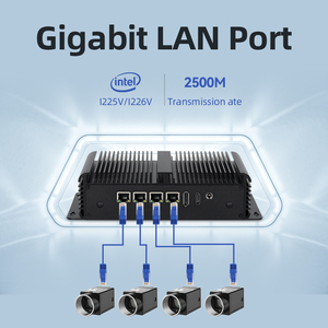 Intel N100 DDR4 MSATA SSD 4 Gigabit Ethernet RS 232 485 Firewall Fanless Mini PC <strong>Computer</strong> Computadoras Pfsense Sever Soft Router - Product Image 2