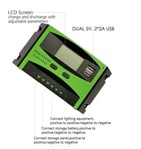 Controlador de carga híbrido manual controlador de carga solar pwm 30a pwm - Product Image 3