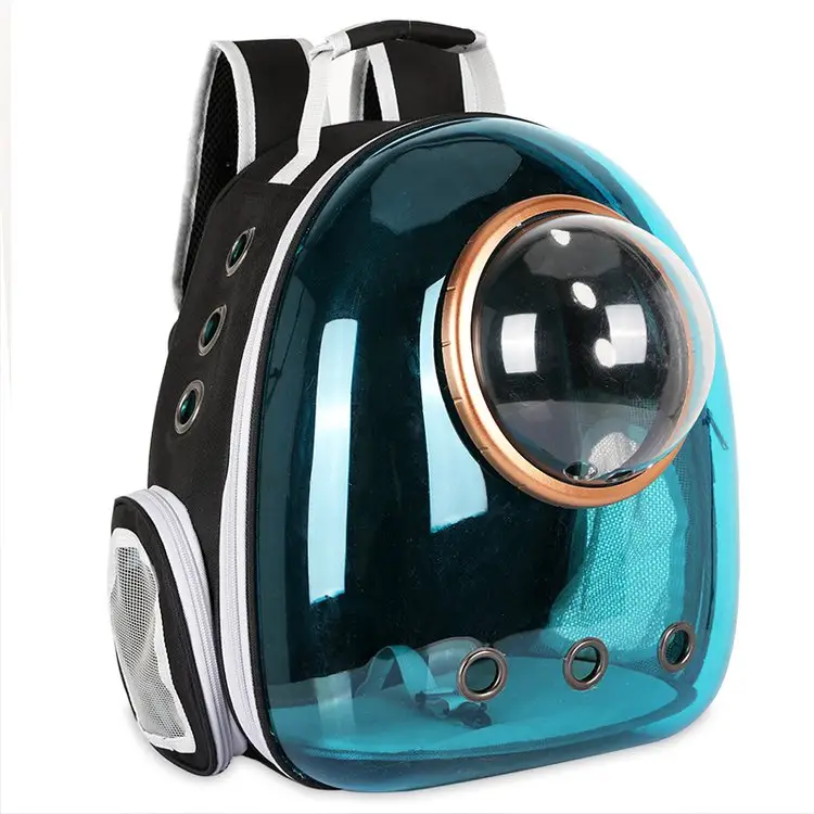 도매 투명 휴대용 야외 통기성 고양이 개 여행 캐리어 가방 애완 동물 가방
