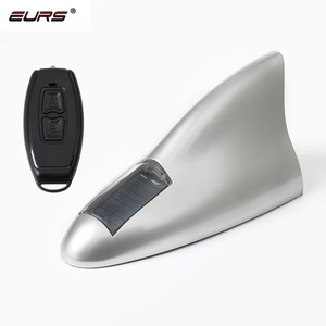 EURS 8LED Auto Modification <strong>Lamp</strong> 3.6v Waterproof 18LED Shark Fin Wireless Remote Control Car Warning Solar <strong>Led</strong> Light RGB Color - Product Image 2