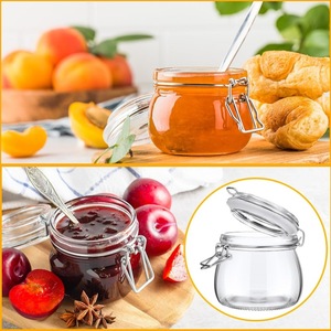 ขวดแก้วแคลมป์สุญญากาศกลมใสขนาด 150 มล. พร้อมฝาคลิปหนีบ - Product Image 6