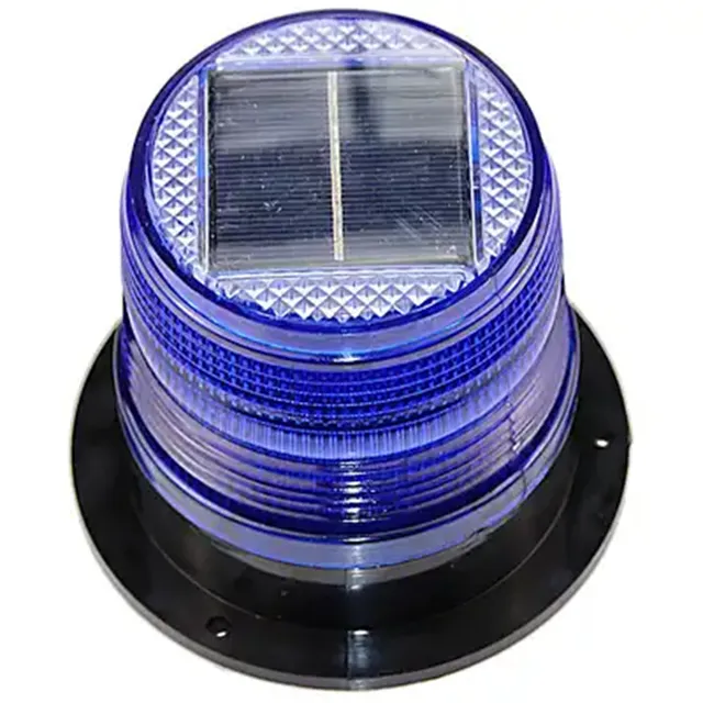 Luz de advertencia de tráfico solar estroboscópica de emergencia para vehículo de coche con batería solar magnética impermeable, luz de advertencia estroboscópica LED