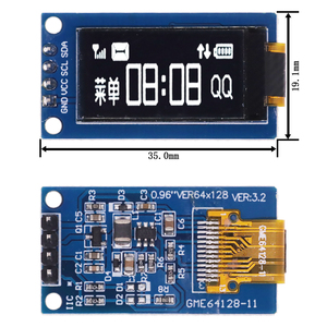 Hot Sales 0,96-Zoll-OLED-Display 4PIN 64*128 LCD-Modul SSD1107 LCD 0,96 "OLED-Vertikal bildschirm modul für Arduino - Product Image 6