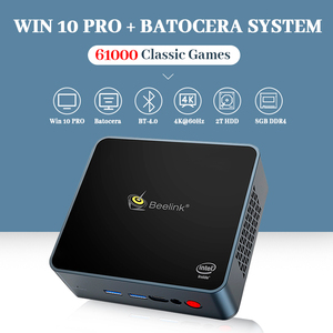 คอนโซล Super Beelink เกมคอนโซลย้อนยุค,เครื่องเล่นวิดีโอเกม PS2 /Wii /Ss/ N64 /Dc 4K TV Win10มินิพีซีพร้อมกล่องเกมมีเดีย61000 + - Product Image 2