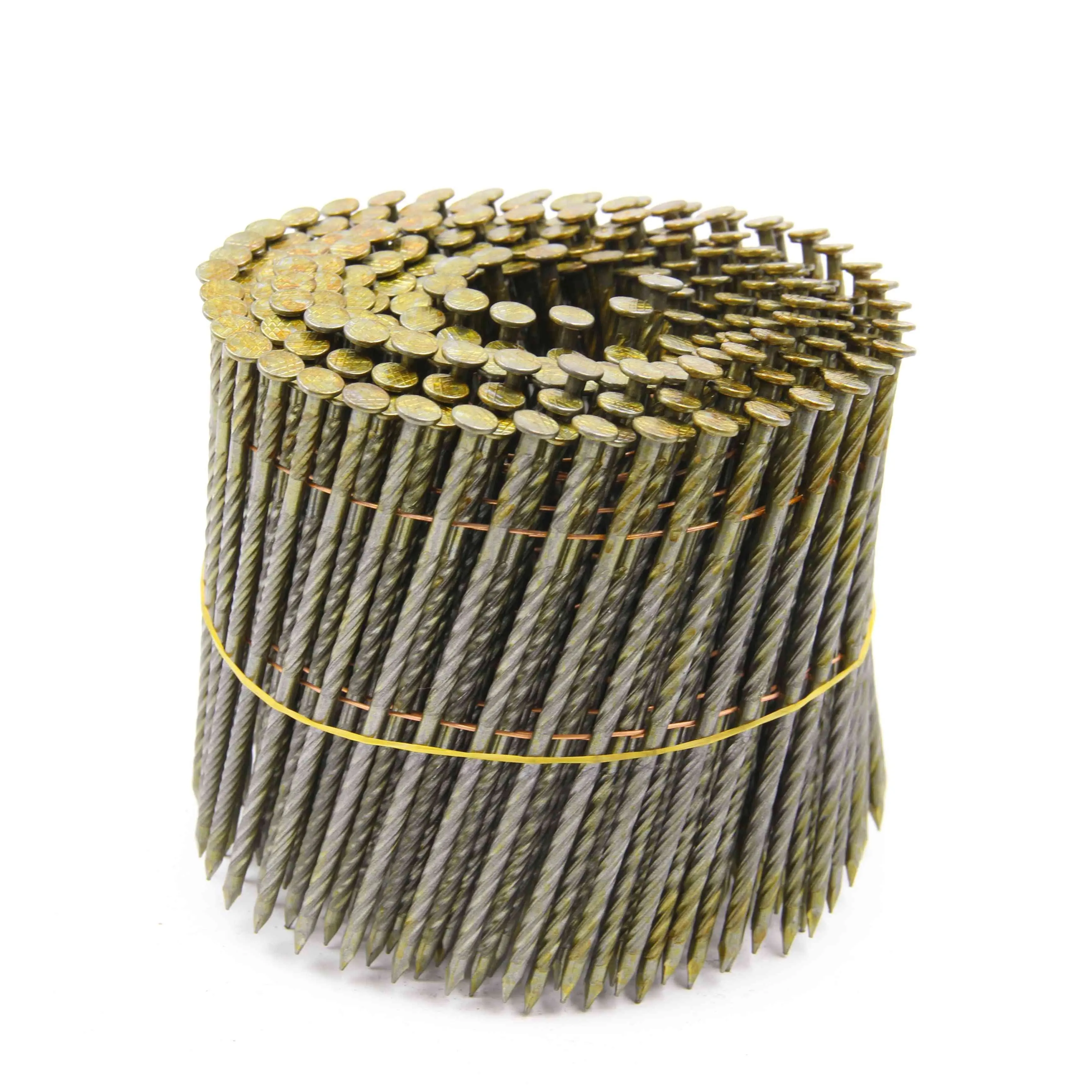 Fabricant de CLAVOS HELICOIDALES 2 clous de bobine de palette de fil de 1/4 pouces x.099 pouces