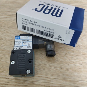 45A-AA1-DDAJ-1KA MAC 45シリーズは、直接ソレノイド式4ウェイポペットバルブ45A-AC1-DDBA-1BAです。 - Product Image 1