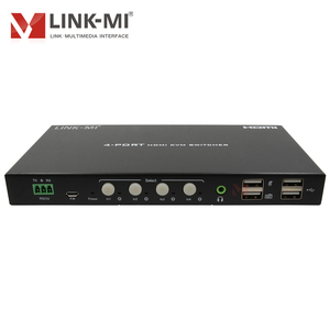 4ポート4K HDMI KVMスイッチサポート4K60Hz YUV4:4:4、8ビット、アナログオーディオエキス付き - Product Image 4