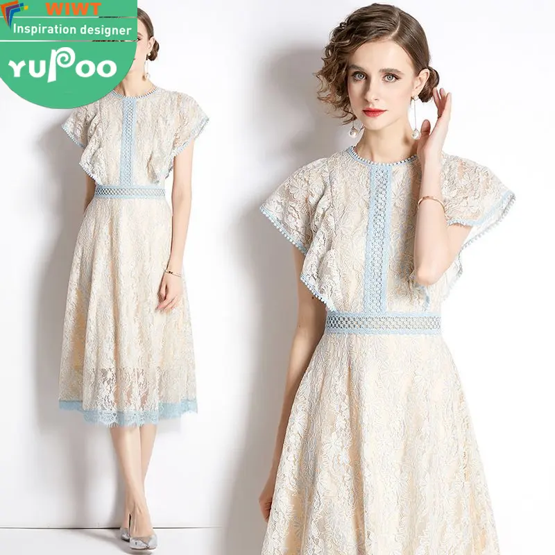 8523-75-recién llegados ropa de mujer al por mayor ropa de moda vintage elegante dama floral americano largo Noche vestidos casuales