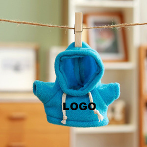 Hoddie ของเล่นตุ๊กตายัดไส้ทำจากผ้ากำมะหยี่พร้อมโลโก้แบบกำหนดเองสำหรับของเล่นตกแต่ง - Product Image 5