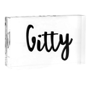 定制Lucite Place卡展示架，用于用餐独特而优雅的解决方案 - Product Image 1