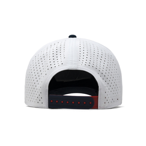 Merlin Hat Nhà Sản Xuất 5-Panel Không Thấm Nước Polyester Golf Rope Net Hat Với Biểu Tượng Tùy Chỉnh, Laser Cắt Lỗ Cong Mũ Bóng Chày - Product Image 5