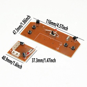 Scheda elettrica modulo di controllo remoto circuito stampato trasmettitore e ricevitore per auto RC - Product Image 3