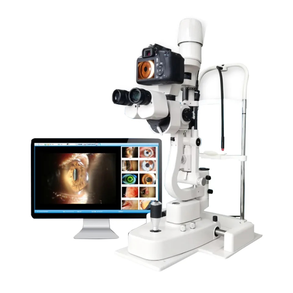 Lampada a fessura digitale di alta qualità esame oculare oftalmologia oftalmica lampadina a led a 5 fasi microscocepein vendita LS-5