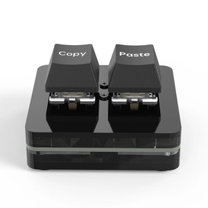 Mini teclado personalizado para copiar y pegar 2 teclas, teclado macro programable en U de intercambio en caliente mecánico