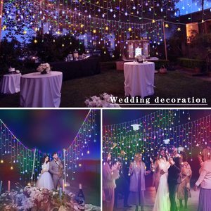33Ft 400 <strong>Led</strong> 8 Modes Waterproof Icicle <strong>String</strong> <strong>Light</strong> Outdoor Connectable Curtain Fairy <strong>String</strong> <strong>Lights</strong> with <strong>Timer</strong> - Product Image 5