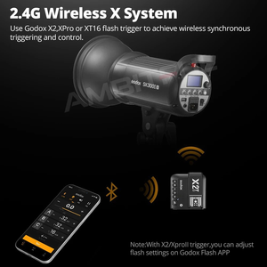 God OX SK300IIV SK300II-V SK400IIV SK400II-V ระบบ2.4G X แฟลชสตูดิโอขนาดกะทัดรัดสำหรับสตูดิโอถ่ายภาพสตรีม - Product Image 5