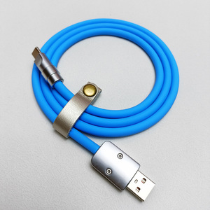 Dayanıklı 1m USB C kablo 100W ekstra kalın akıllı PD 66W hızlı şarj veri transferi saf bakır tipi C dayanıklı yumuşak silikon telefon - Product Image 5
