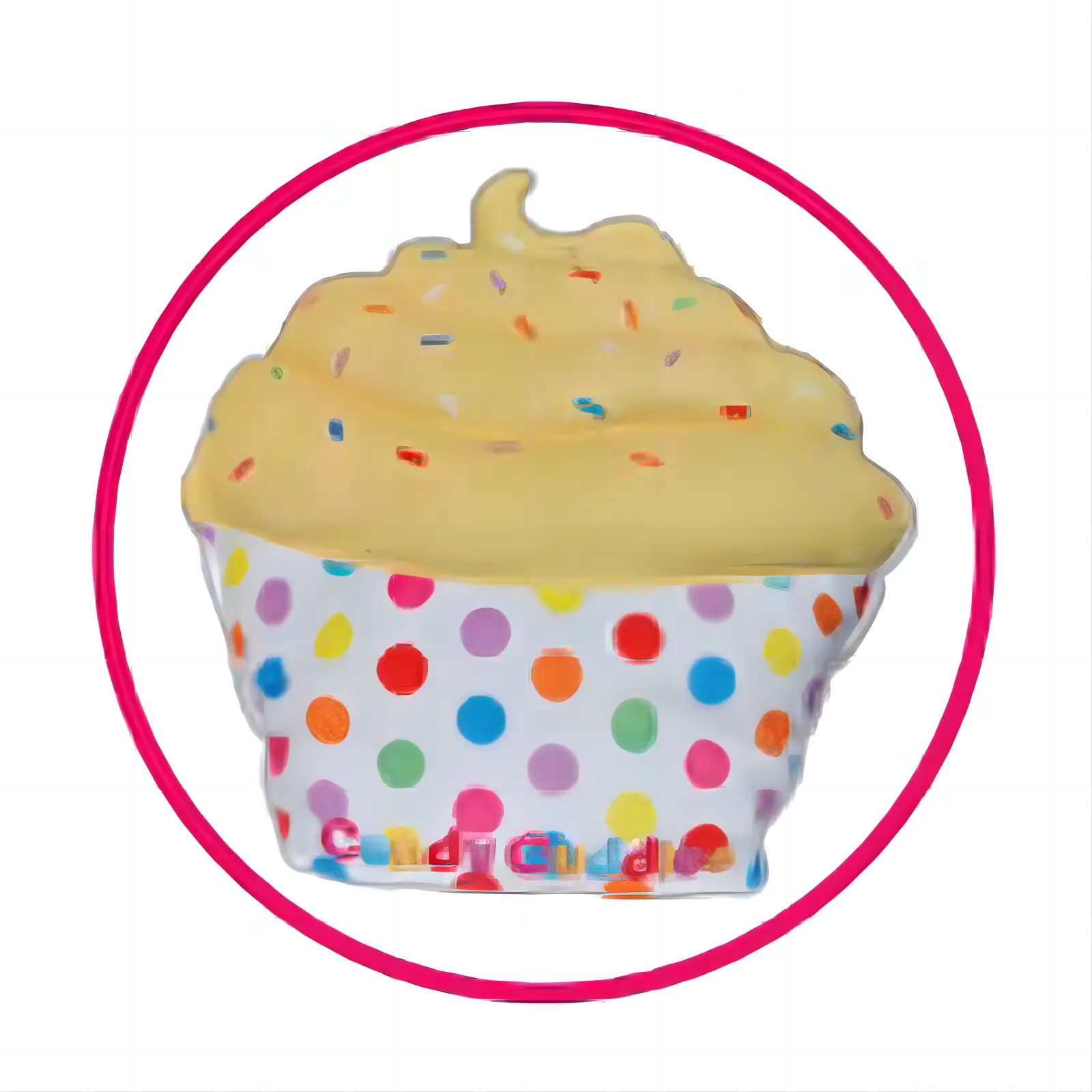 Pequeña cantidad de pedido Diseño de postre ligero Diy Artesanía Relleno Felpa Lindo Juguete 2D Cupcakes Almohada