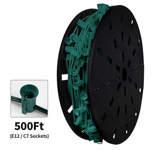 SPT-1 C9 Spool 1000' 15 Inch Socket Spacing Christmas Lights Stringer - Product Image 3
