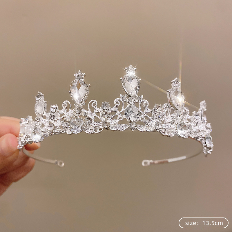 White rhinestone crown