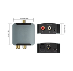 Toslink Coaxial Signal <strong>to</strong> RCA R/L <strong>Audio</strong> Decoder 192KHz DAC <strong>Audio</strong> Converter SPDIF DAC DAC Amplifier Decoder for TV - Product Image 4