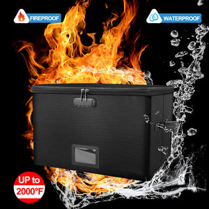 YIHUAXING, carpeta de archivos colgante personalizada, caja de documentos ignífuga bloqueable con cremallera para productos de archivo - Product Image 2