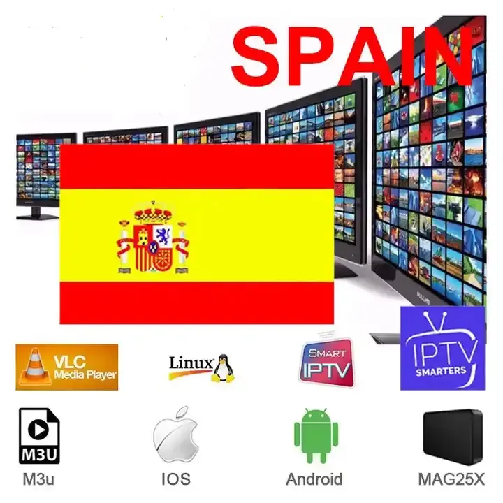 IP tv Europe espana Subscription spain latin spanish latino procaja ip tv support Android box phone pc ip tv 24 hours Free Test