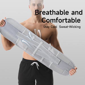 Penyangga Punggung Lumbar Pria Wanita, Kompresi Fitness Lari Olahraga, Pengontrol Perut, Ukuran Besar, Pelatih Pinggang yang Dapat Disesuaikan - Product Image 4