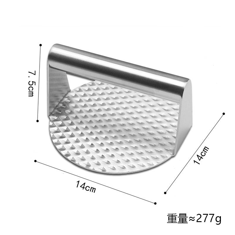 Scale pattern one-piece hamburger press