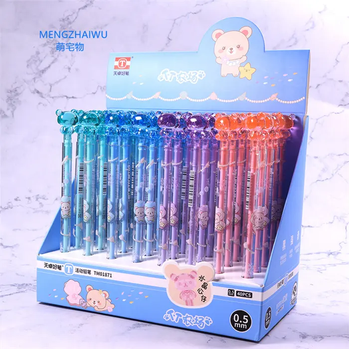 Schulbedarf Schreibwaren Kristallpuppe Karikatur Luxus 2b mechanischer Stift niedlich kein Lager Südkorea 0,7 mm Kunststoff 6 mm locker