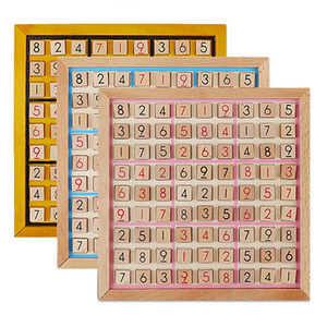 Ahşap Sudoku kurulu oyunu çekmece mantıksal düşünme bulmacalar beyin Teaser eğitici oyuncaklar çocuklar yetişkinler için yaş aralığı 2 4 yıl PC - Product Image 6