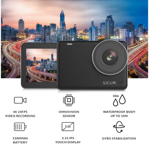 SJCAM SJ10X WiFi eylem kamera 4K 24FPS 10M vücut su geçirmez 2.33 ''dokunmatik ekran Gyro sabitleme 7 katmanlı Lens DV kamera - Product Image 2