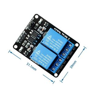 1ピース/ロット5V 2チャンネルリレーモジュールArdui ARM PIC AVR DSP電子5V 2チャンネルリレーモジュール用シールド - Product Image 2