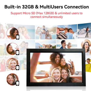 10.1 pollici Cloud WiFi Digital Photo Frame Touch Screen Video riproduzione Audio funzionalità supporta il Download gratuito dell'album AVI MP4 - Product Image 6
