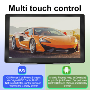 9インチタッチスクリーンGPSナビゲーターMP5プレーヤーAndroid Auto/IOSシステム用ワイヤレスCarplayインテリジェントPNDマルチメディアプレーヤー - Product Image 4