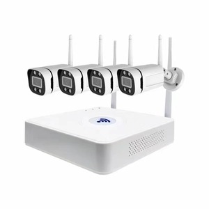 Kit NVR de 4 canales, WIFI, 3MP, CCTV, IP, a todo Color, cámara de Audio, intercomunicador, sistema NVR, conjunto inalámbrico - Product Image 1