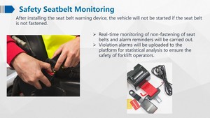 Richmor smart AI soluzione di carrello elevatore suppprot 4g wifi g-sensor mdvr DMS BSD è il rilevamento della cintura di sicurezza opzionale e il controllo vocale - Product Image 4