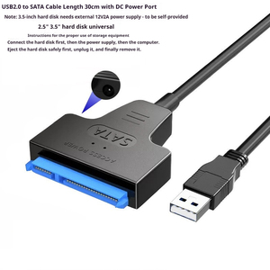 สายอะแดปเตอร์ USB3.0 SATA 2.5นิ้ว3.5นิ้วสำหรับคอมพิวเตอร์สายเคเบิลข้อมูลฮาร์ดดิสก์ PVC สำหรับกล้องสำหรับกล้องคอมพิวเตอร์ - Product Image 6